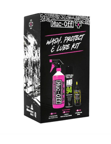 MUC OFF Kit Pulizia Wash Protect Dry Lube