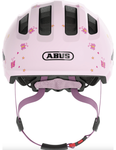 Abus casco da bambina Smiley 3.0 rose...