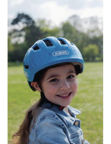 Abus casco da bambina Smiley 3.0 rose...